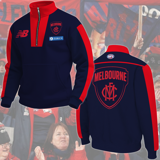 Melbourne Demons 1 AFL 2025 New Hoodie TM NTA V1 TDT