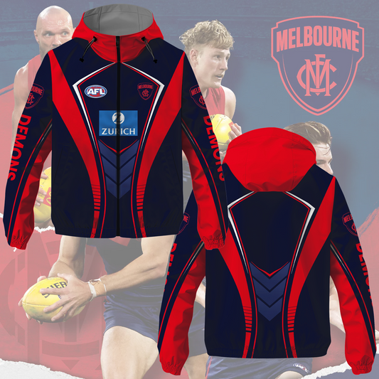 Melbourne Demons 2 AFL 2025 Windbreaker Jacket TM NTA V2
