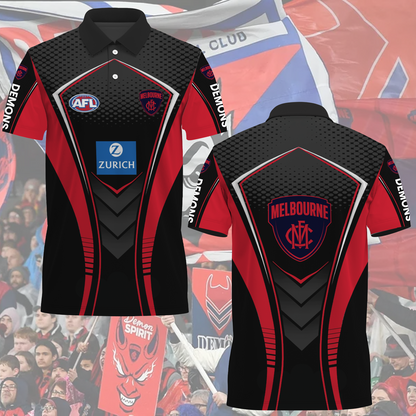 Melbourne Demons AFL 2025 Polo Shirt TM NTA V1