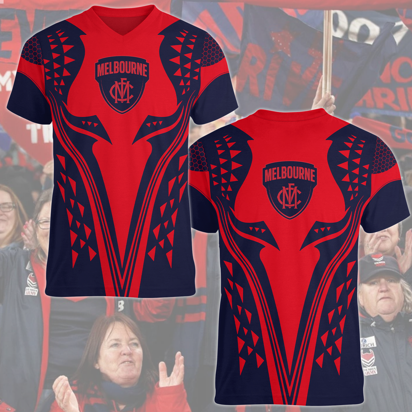 Melbourne Demons AFL 2025 T-Shirt TM NTA V1