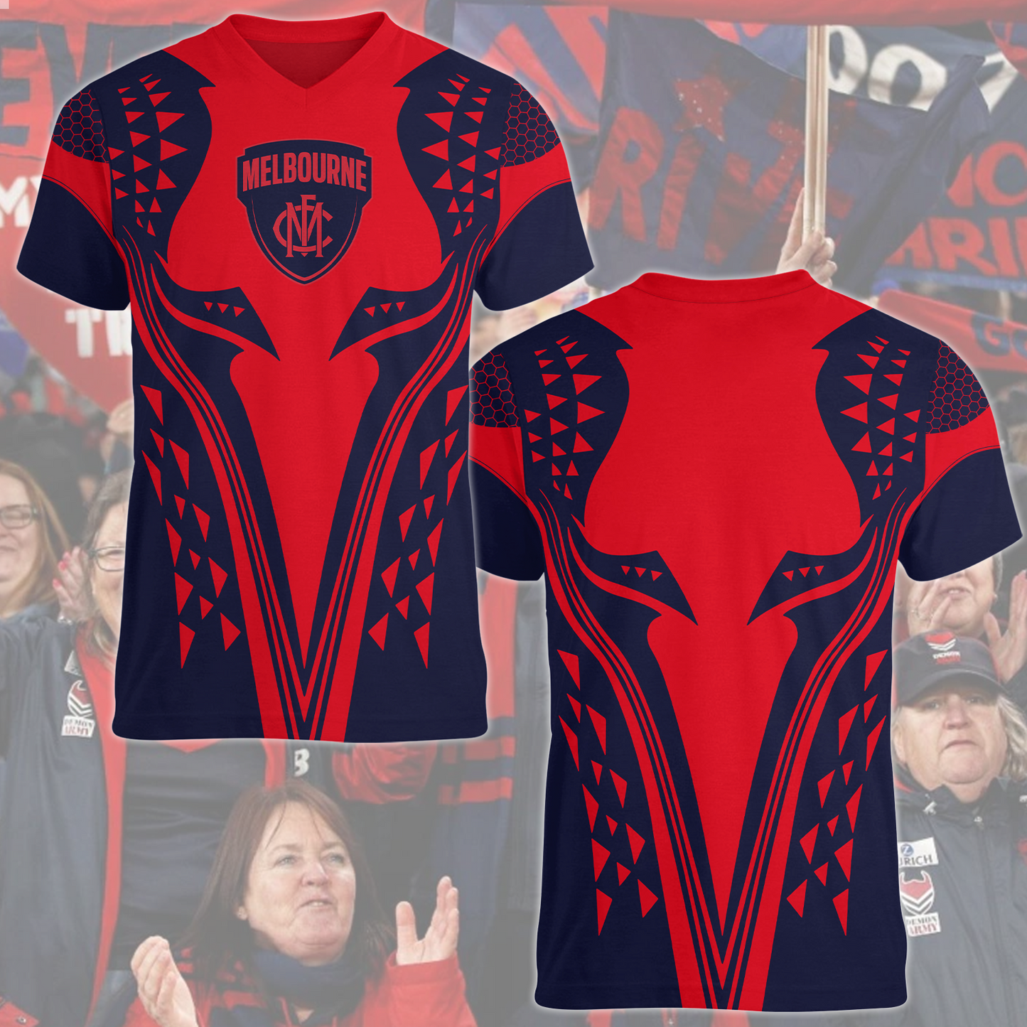 Melbourne Demons AFL 2025 T-Shirt TM NTA V2