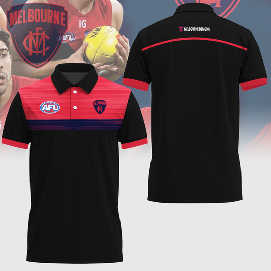 Melbourne Football Club AFL Limited Edition Polo Shirt TM - Super Savings When Buying Combo V2