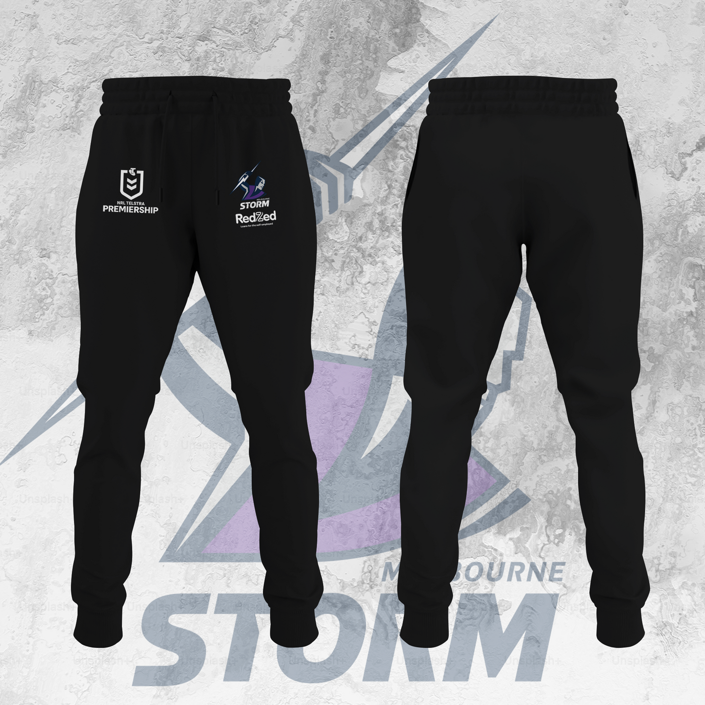 Melbourne Storm NRL 2025 Limited Edition Joggers TM V1