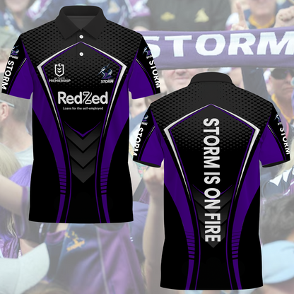 Melbourne Storm NRL 2025 Limited Edition Polo Shirt TM NTA V1 230425
