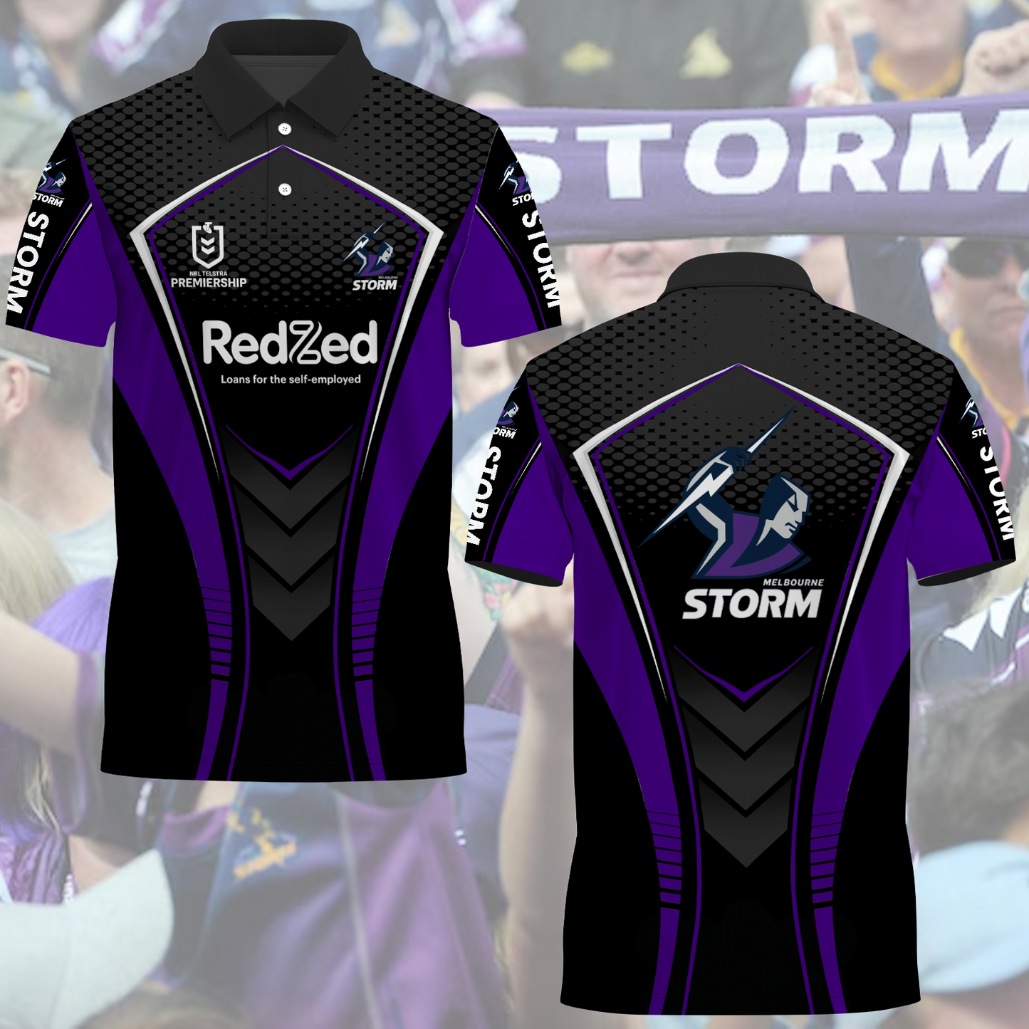 Melbourne Storm NRL 2025 Limited Edition Polo Shirt TM NTA V2