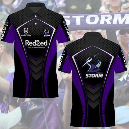 Melbourne Storm NRL 2025 Limited Edition Polo Shirt TM NTA V2