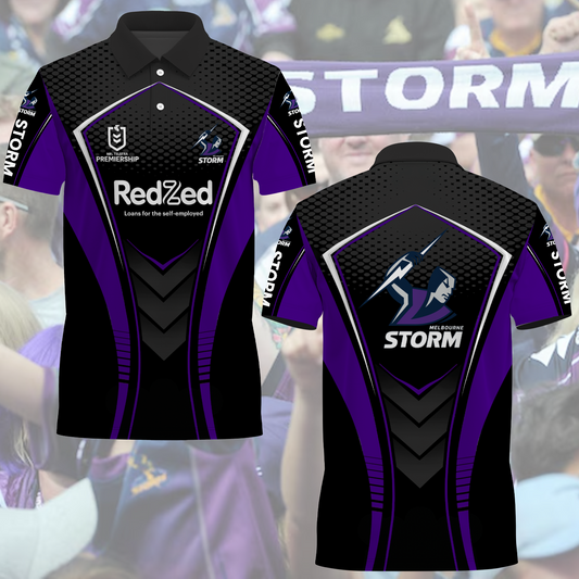 Melbourne Storm NRL 2025 Limited Edition Polo Shirt TM NTA V2