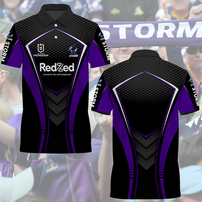 Melbourne Storm NRL 2025 Limited Edition Polo Shirt TM NTA V4