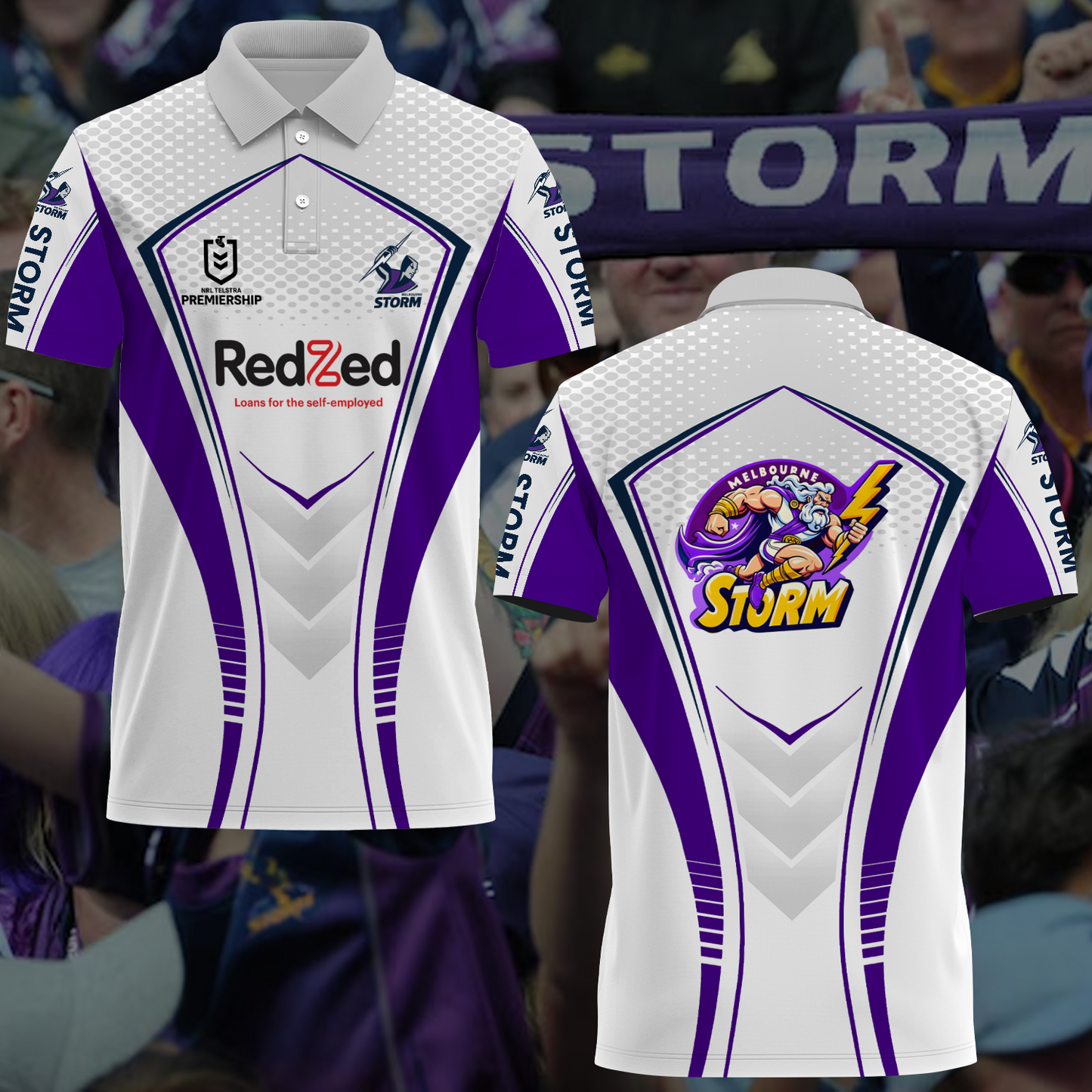 Melbourne Storm NRL 2025 Limited Edition Polo Shirt TM NTA V5 230425