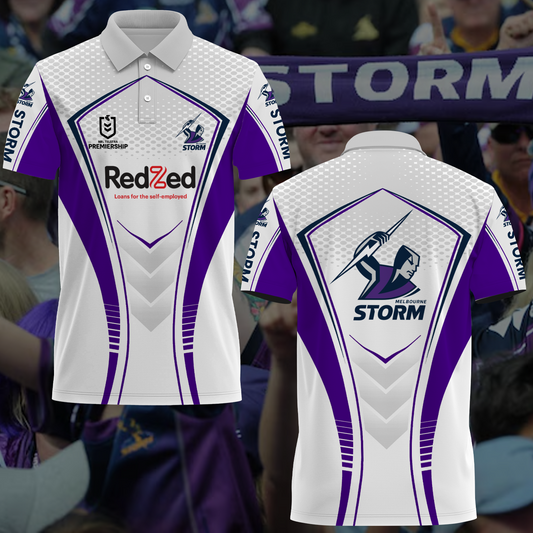 Melbourne Storm NRL 2025 Limited Edition Polo Shirt TM NTA V6