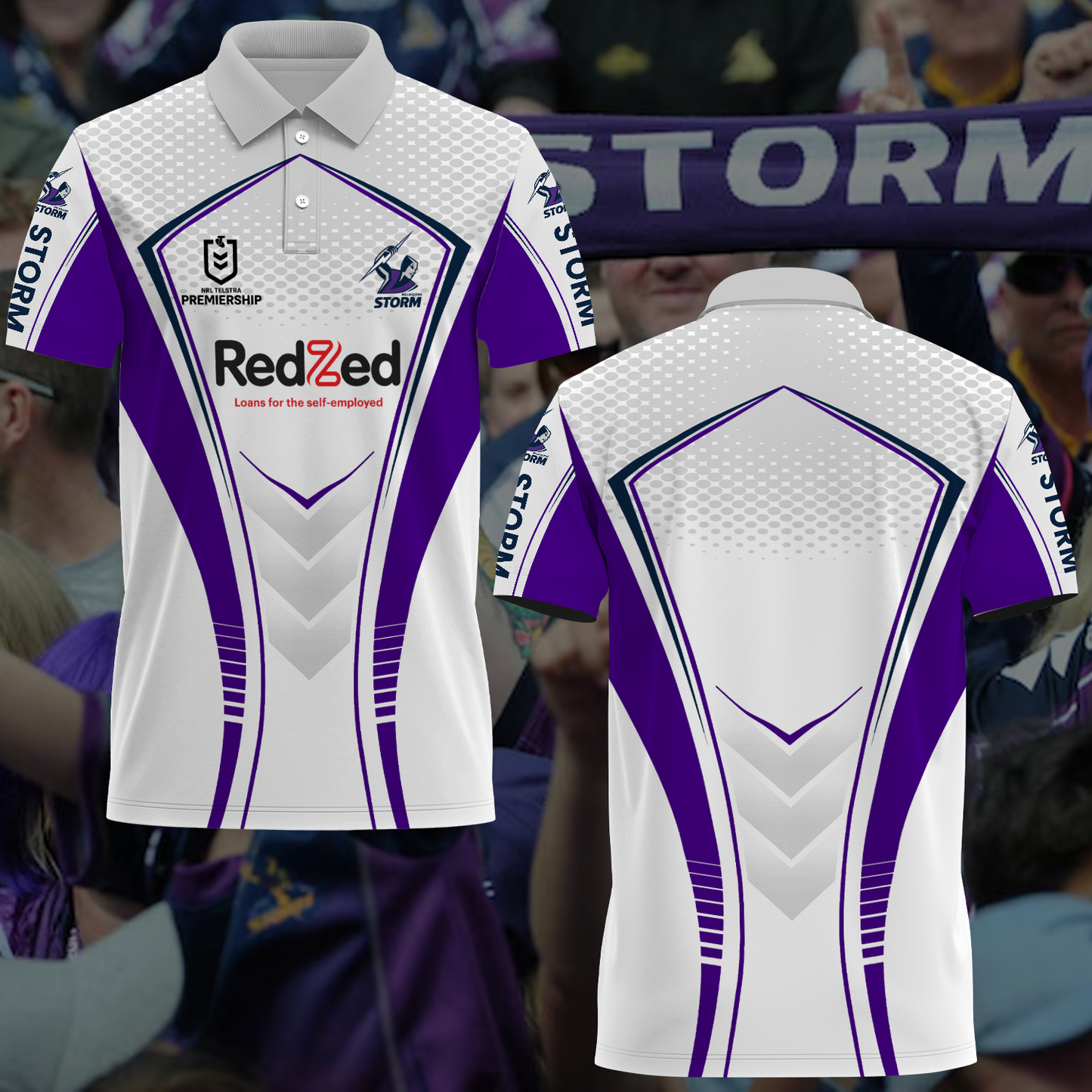Melbourne Storm NRL 2025 Limited Edition Polo Shirt TM NTA V8