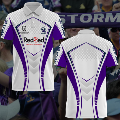 Melbourne Storm NRL 2025 Limited Edition Polo Shirt TM NTA V8