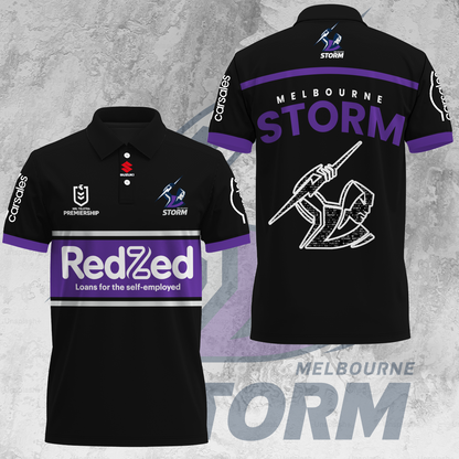 Melbourne Storm NRL Limited Edition Polo Shirt TM NTA V1