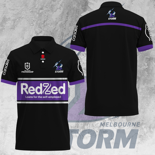 Melbourne Storm NRL Limited Edition Polo Shirt TM NTA V2