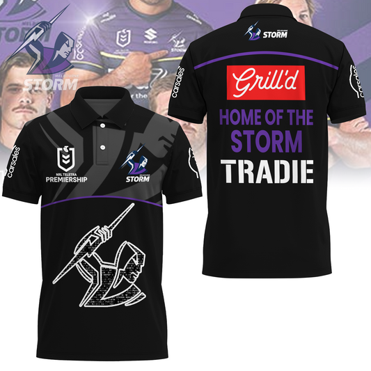 Melbourne Storm NRL Limited Edition Polo Shirt TM - Super Savings When Buying Combo V1