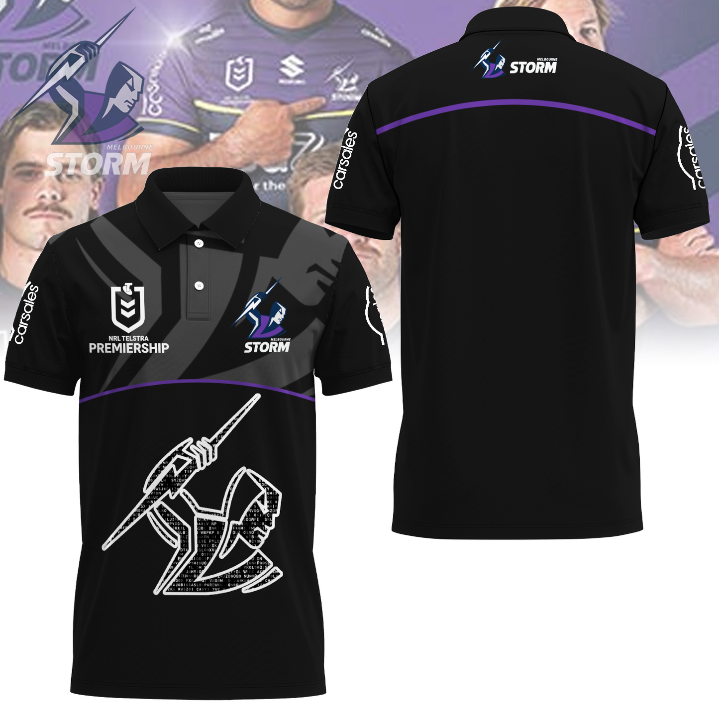 Melbourne Storm NRL Limited Edition Polo Shirt TM - Super Savings When Buying Combo V2