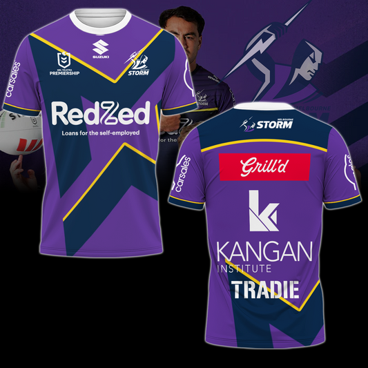 Melbourne Storm NRL Limited Edition T-Shirt TM - You will save more when you buy the clothes and hat combo V1