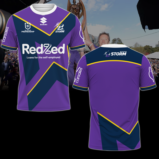 Melbourne Storm NRL Limited Edition T-Shirt TM - You will save more when you buy the clothes and hat combo V2