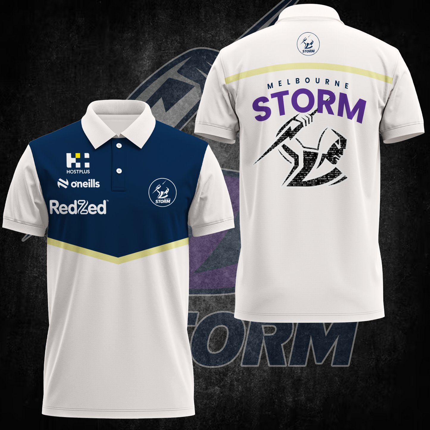 Melbourne Storm NRL Up Limited Edition Polo Shirt TM NTA V1