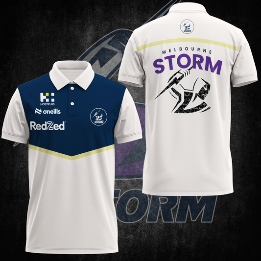 Melbourne Storm NRL Up Limited Edition Polo Shirt TM NTA V1