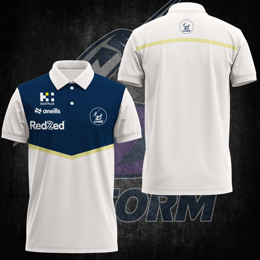 Melbourne Storm NRL Up Limited Edition Polo Shirt TM NTA V2