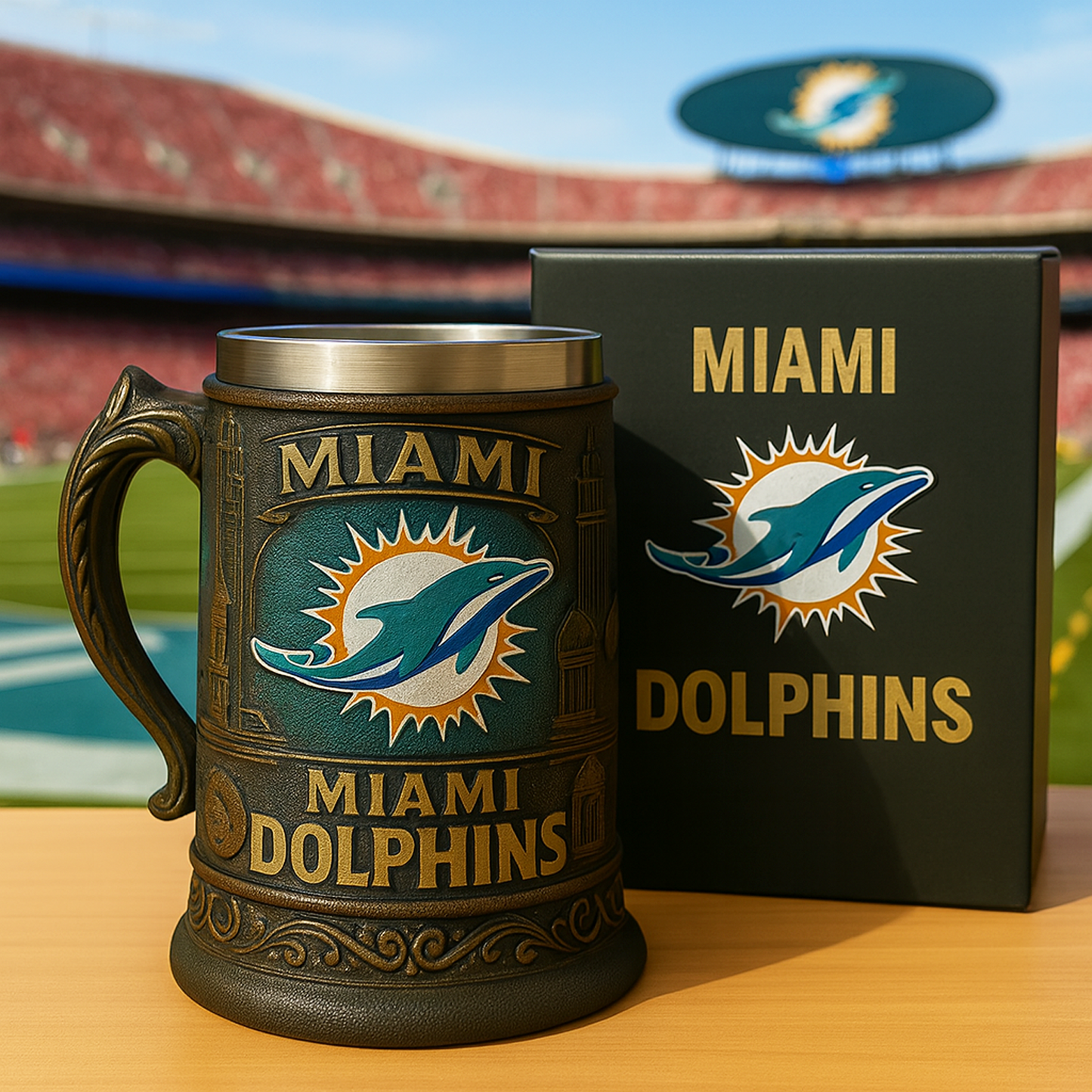 MIA x NFL Collectible Beer Stein DATND TANTD