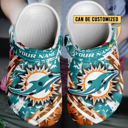 MIA x NFL Crocs Crocband Clogs Shoes DatND DVT