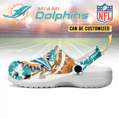MIA x NFL Crocs Crocband Clogs Shoes DatND DVT