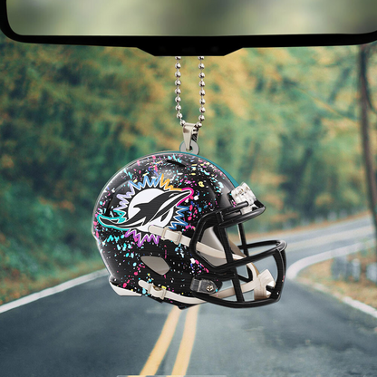 MIA x NFL Custom Shape 2-sided Car Ornament DATND TANTD
