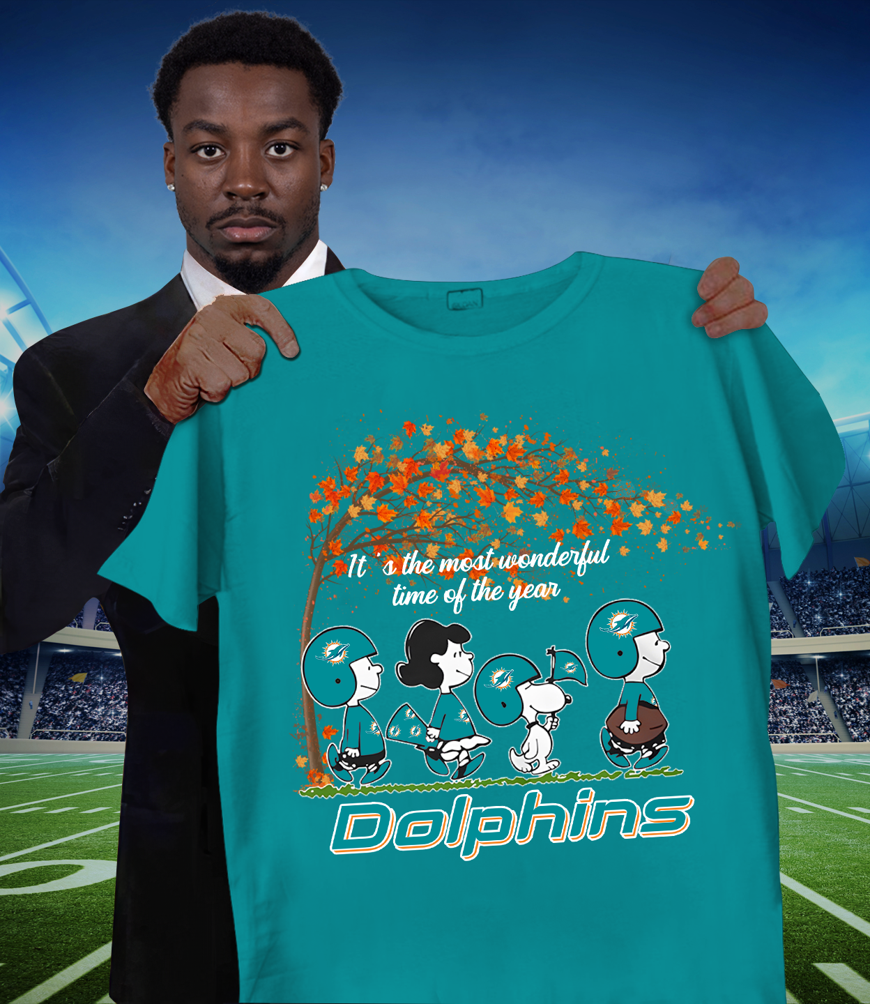 MIA x NFL It's The Most Wonderful T-Shirt DATND TANTD