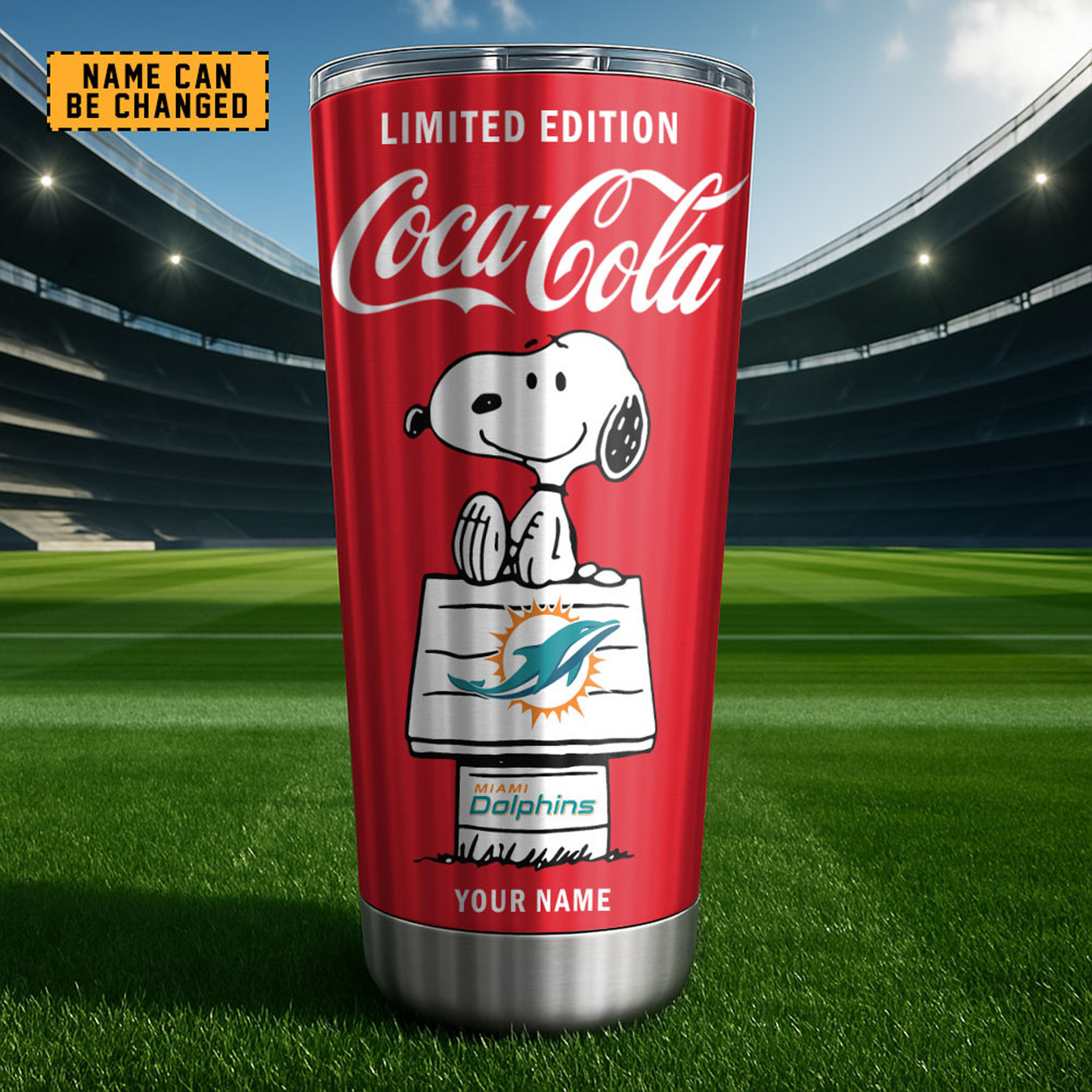 MIA x NFL Mix Snoopy & Red Coca Tumbler DatND DVT
