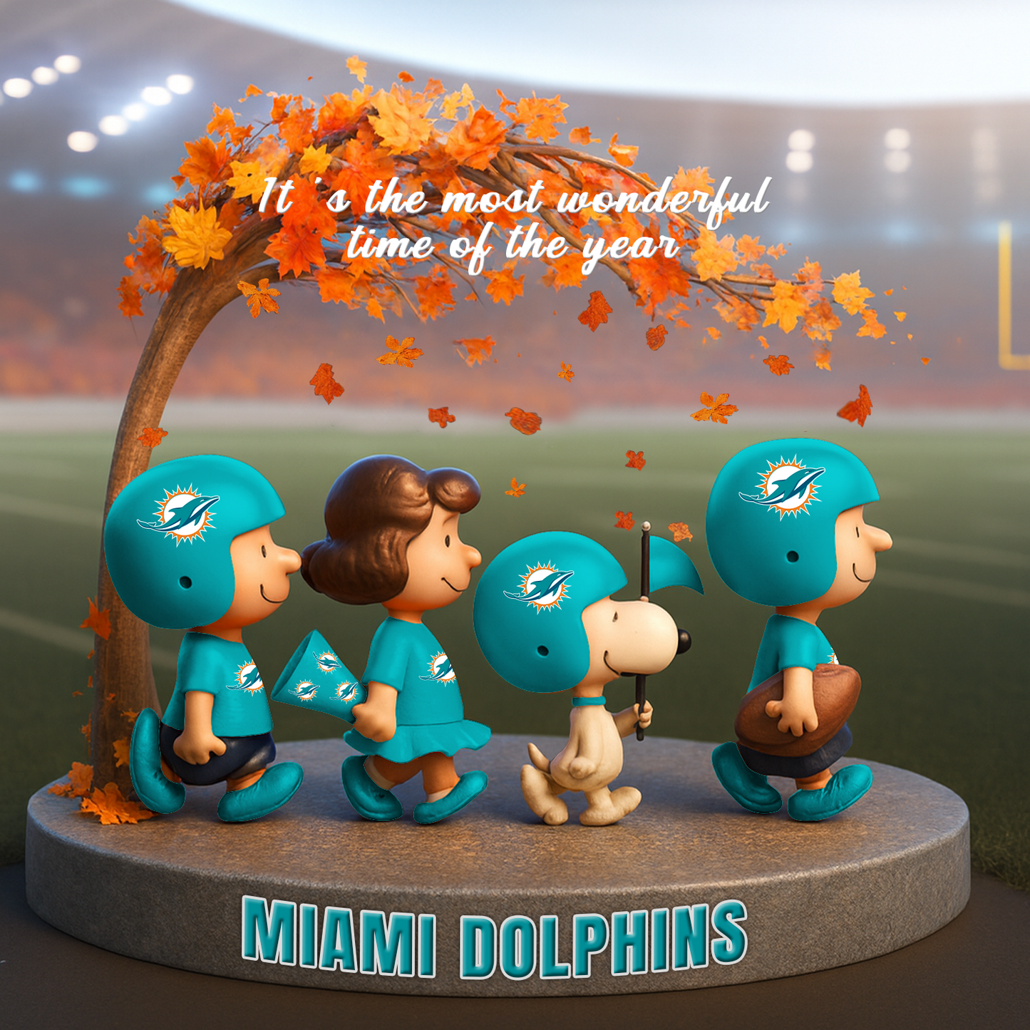 MIA x NFL Premium Acrylic Block DATND TANTD