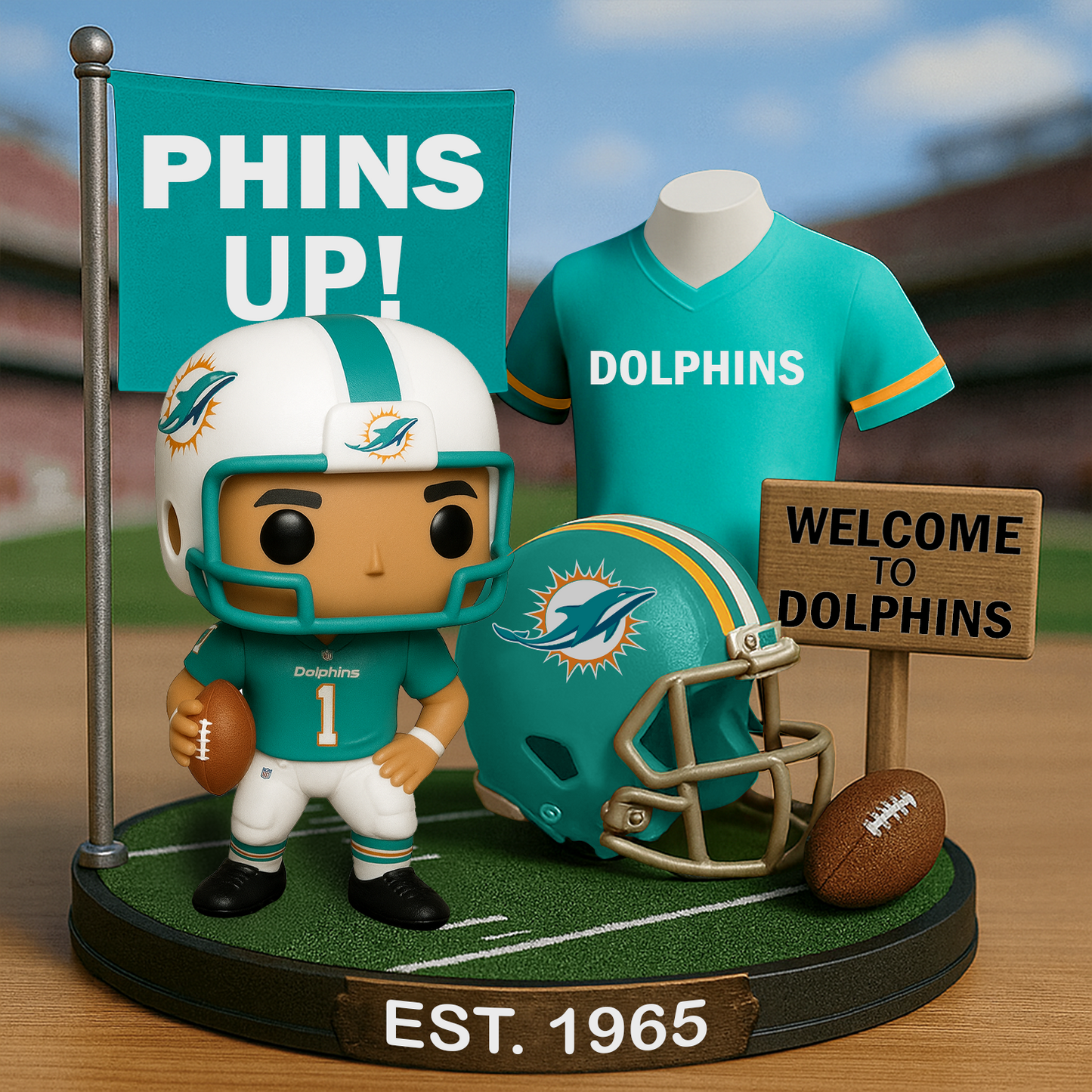 MIA x NFL Premium Commemorative Figure DatND DVT