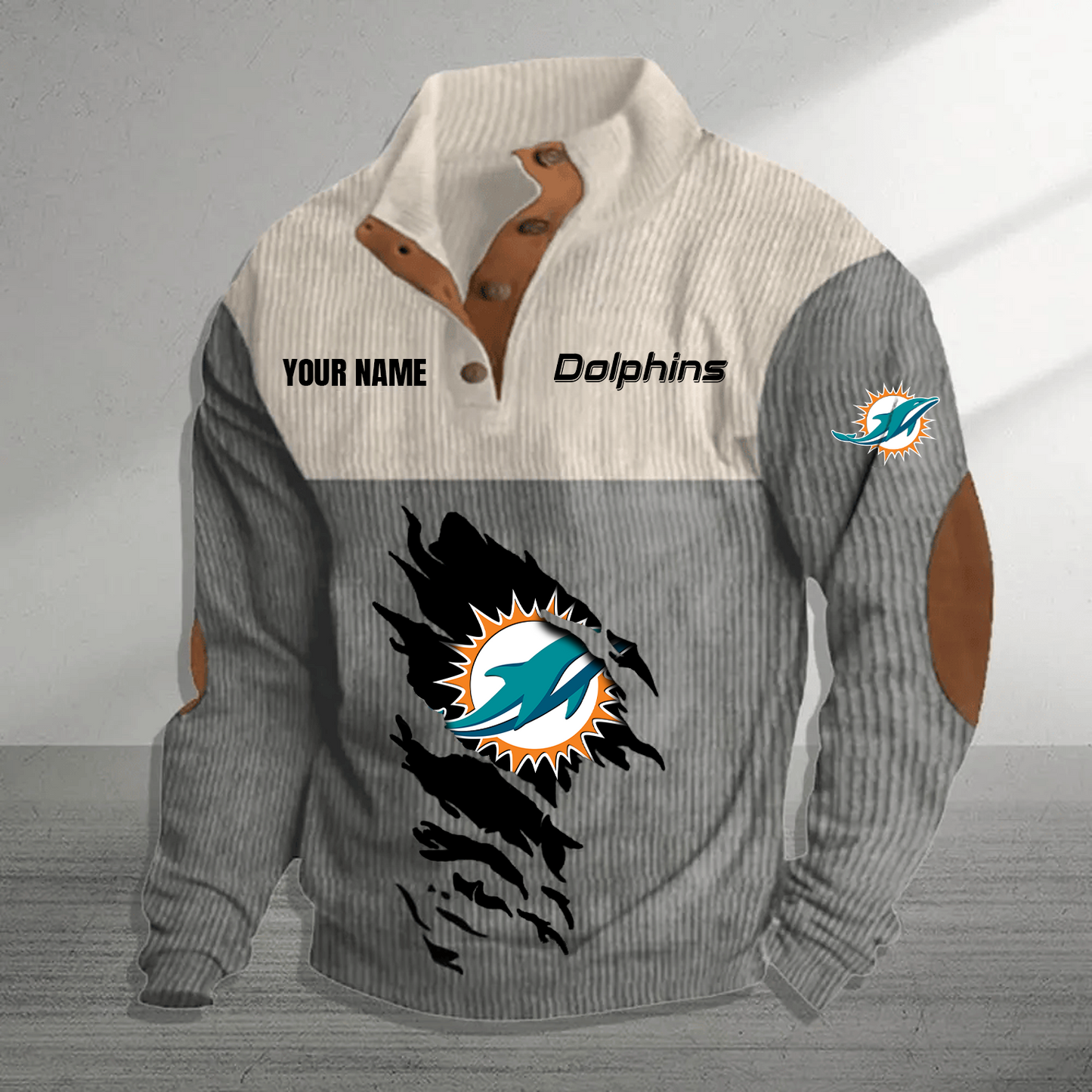 MIA x NFL Premium Personalized Game-Day Pullover DATND TANTD