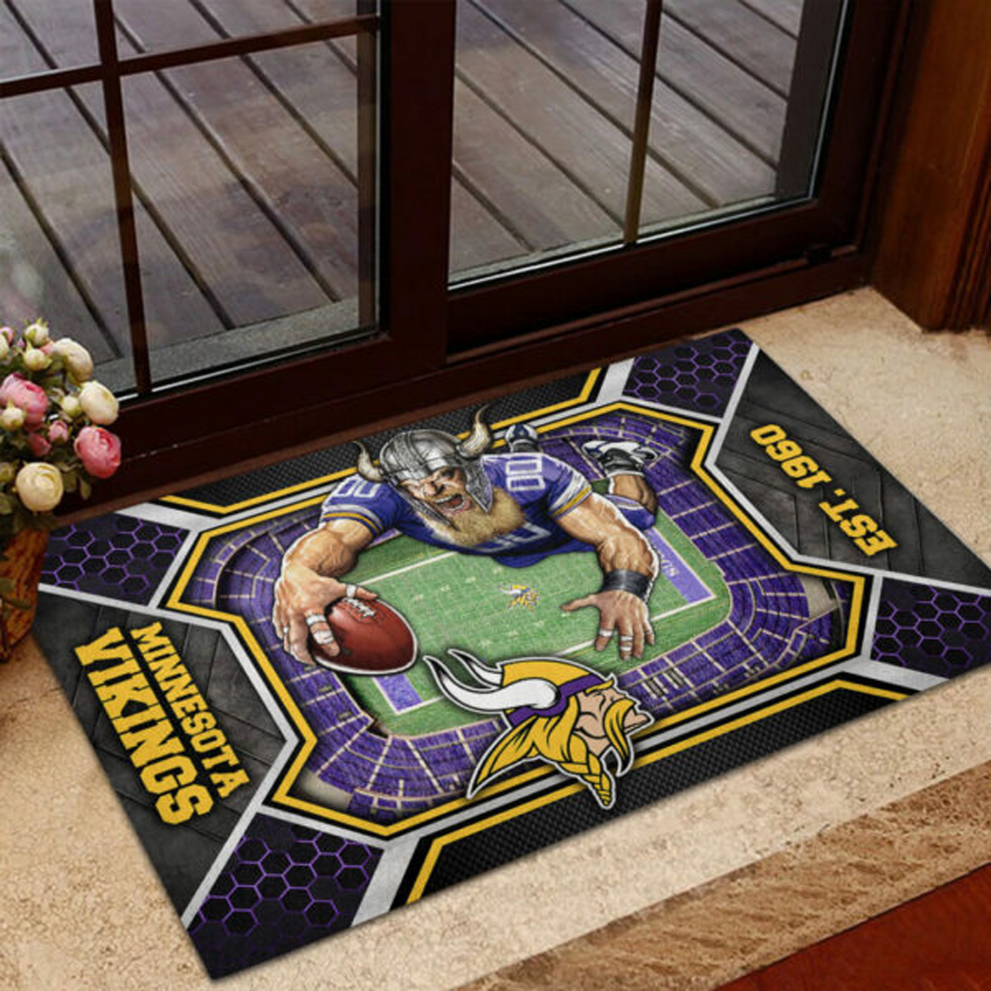 MIN x NFL Custom Doormat DATND TANTD