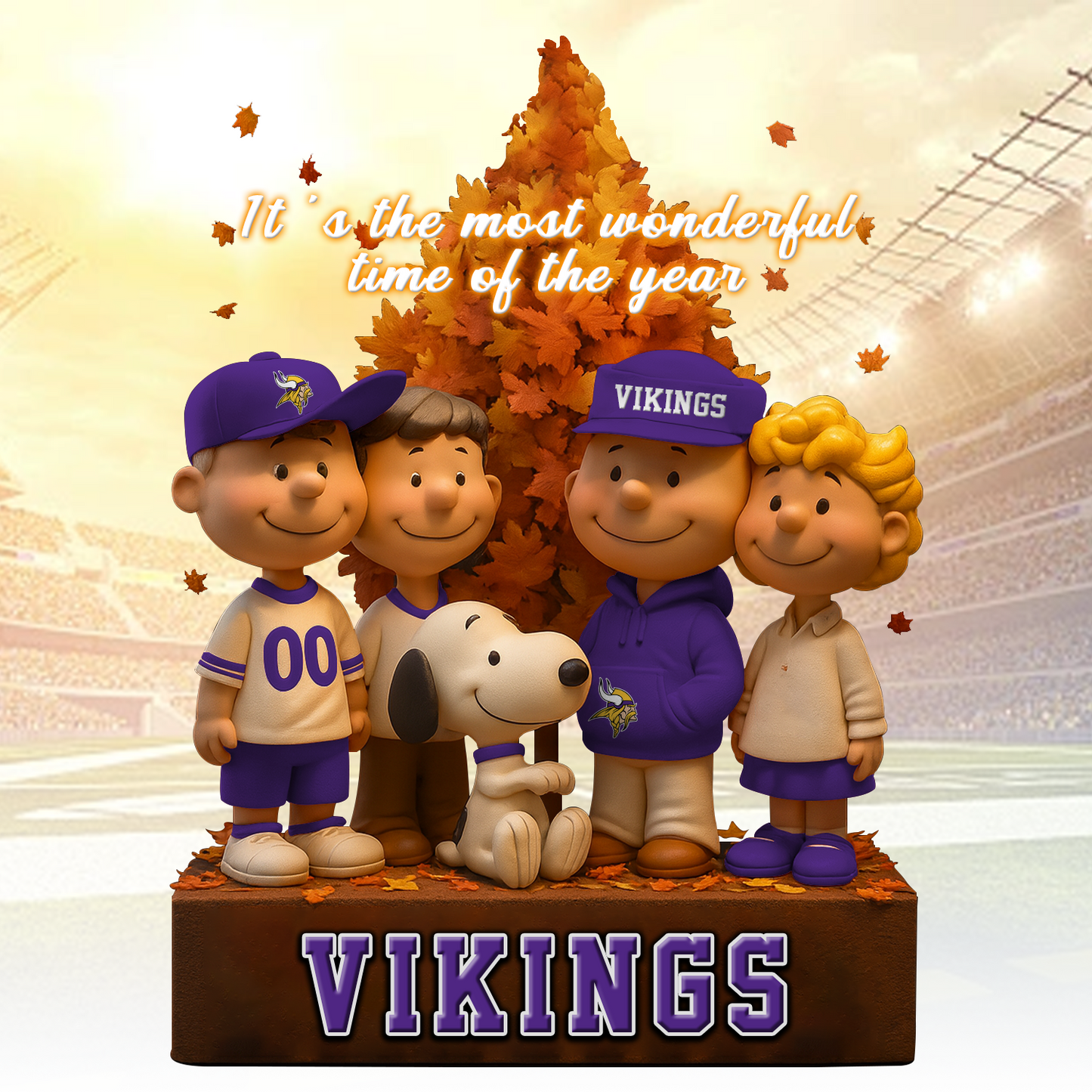 MIN x NFL Premium Acrylic Block Peanuts DATND TANTD 120825