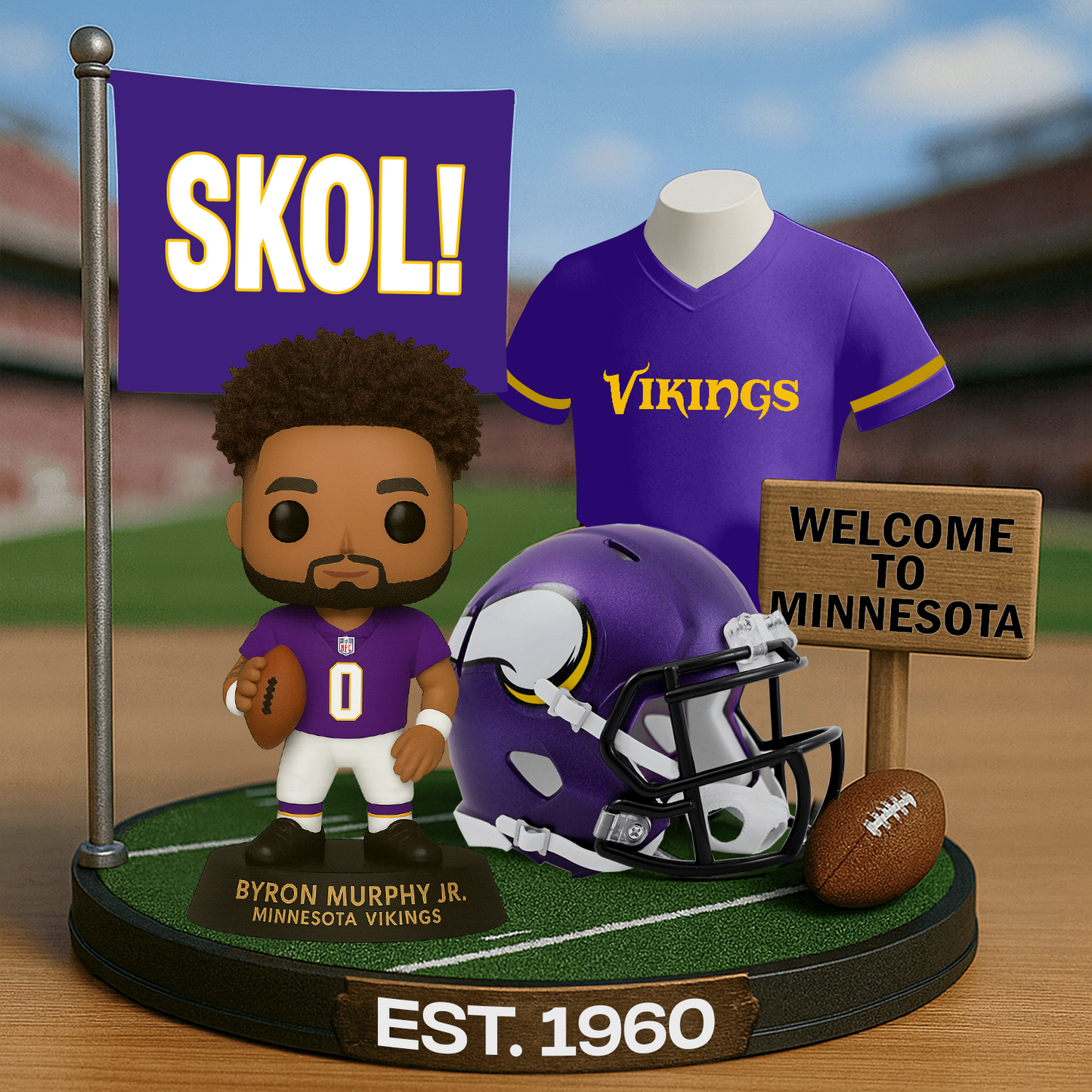 MIN x NFL Premium Commemorative Figure DatND DVT