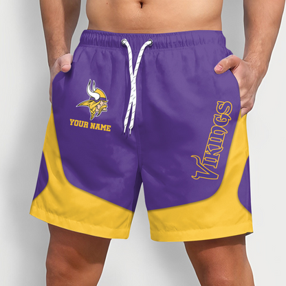 MIN x NFL Team Special Short Pants For Men Custom Name Gifts DATND TANTD25
