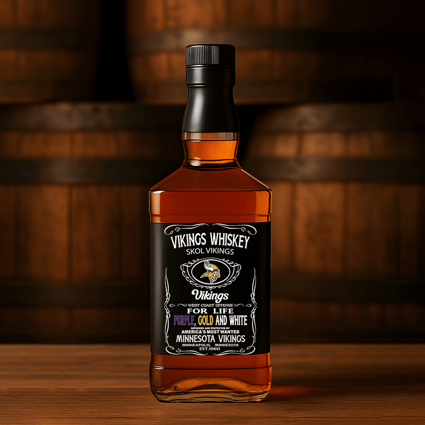 MIN x NFL Whiskey For True Fans Only DATND TANTD