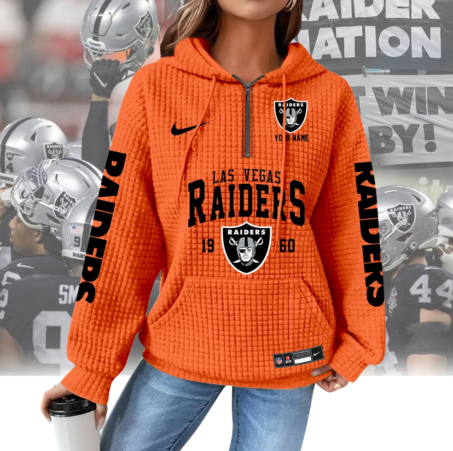 LVR Premium NFL Waffle Hoodie DDT CTND