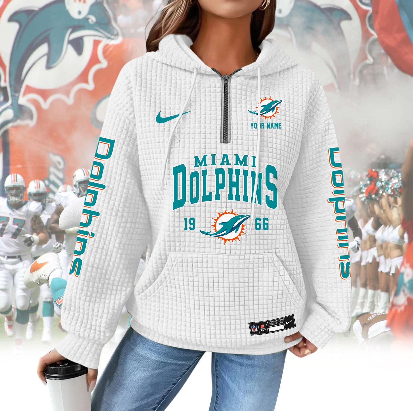 MD Premium NFL Waffle Hoodie DDT CTND