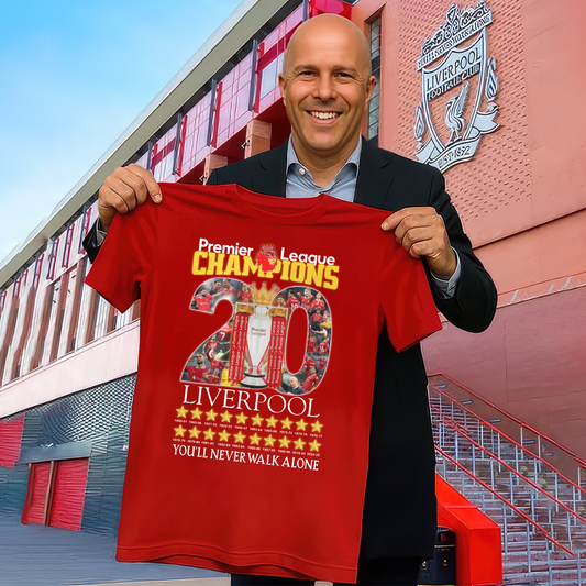 Liverpool FC Premier League Champions 2025 V11 Shirt DDTCTND