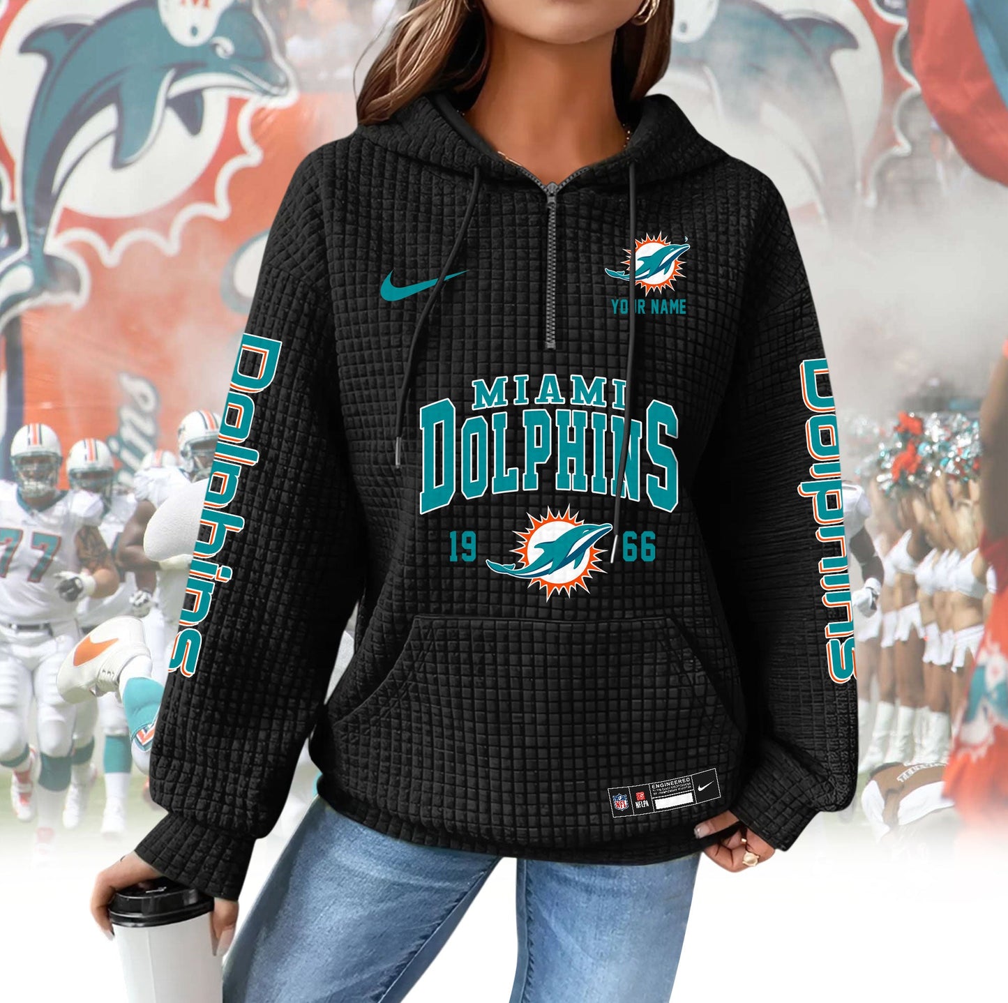 MD Premium NFL Waffle Hoodie DDT CTND