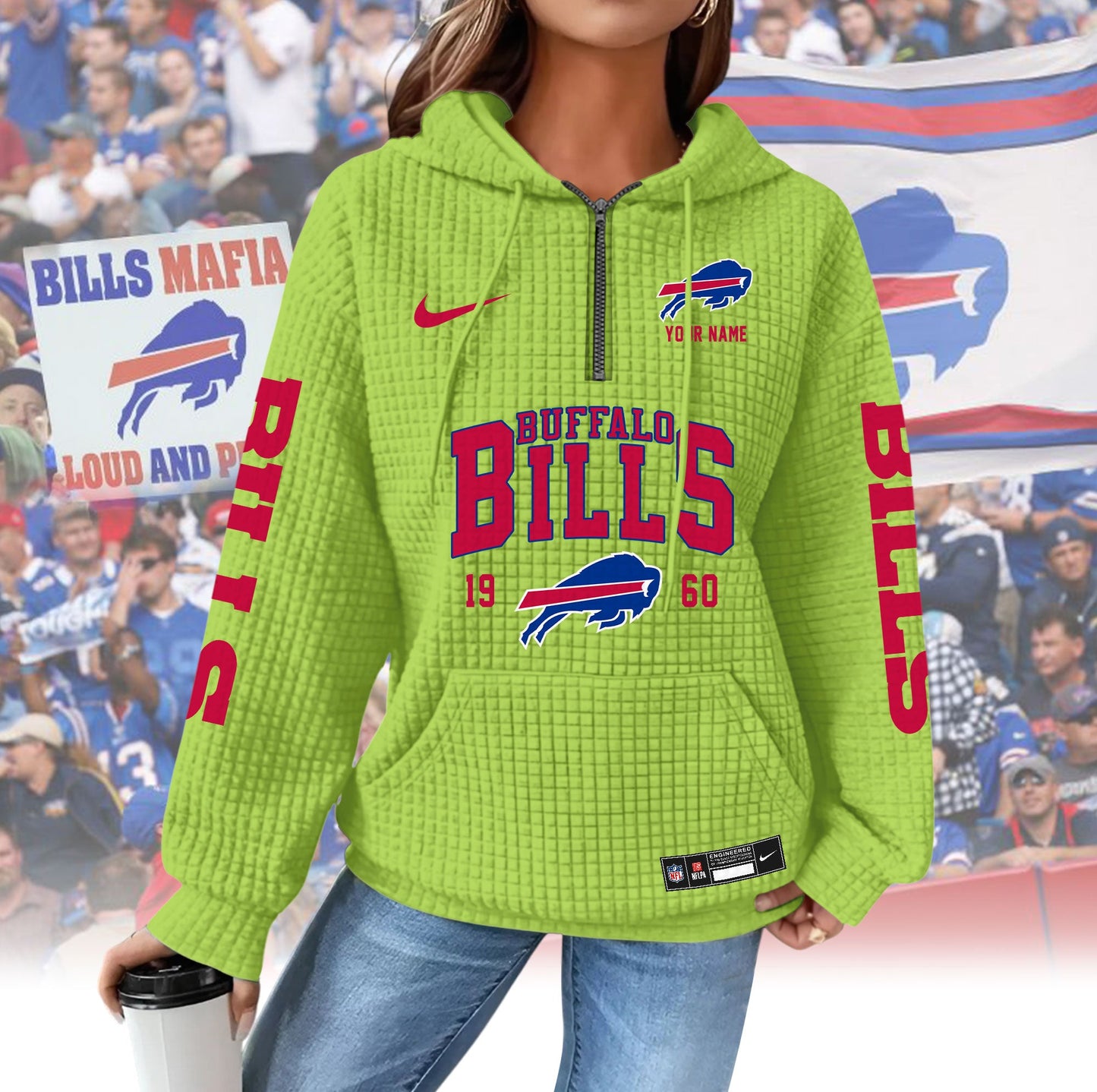 BB Premium NFL Waffle Hoodie DDT CTND