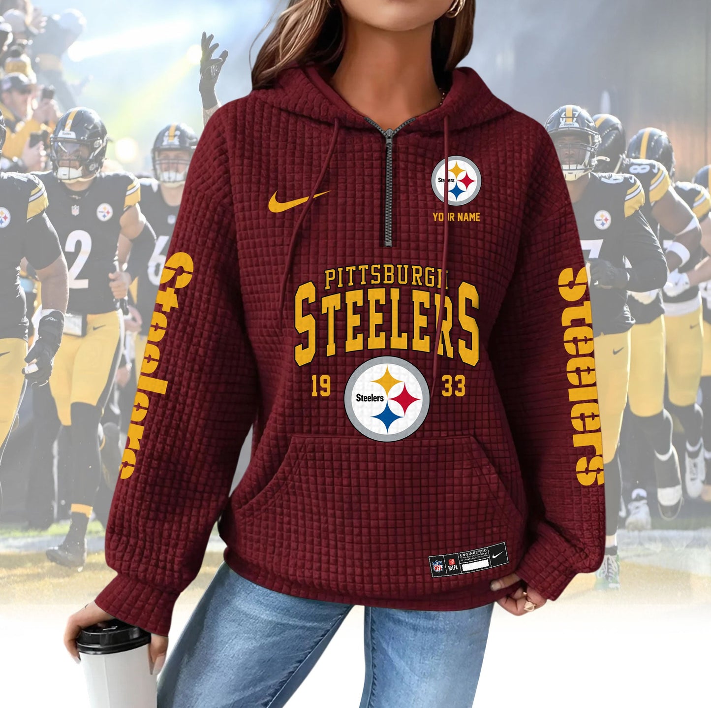 PS Premium NFL Waffle Hoodie DDT CTND