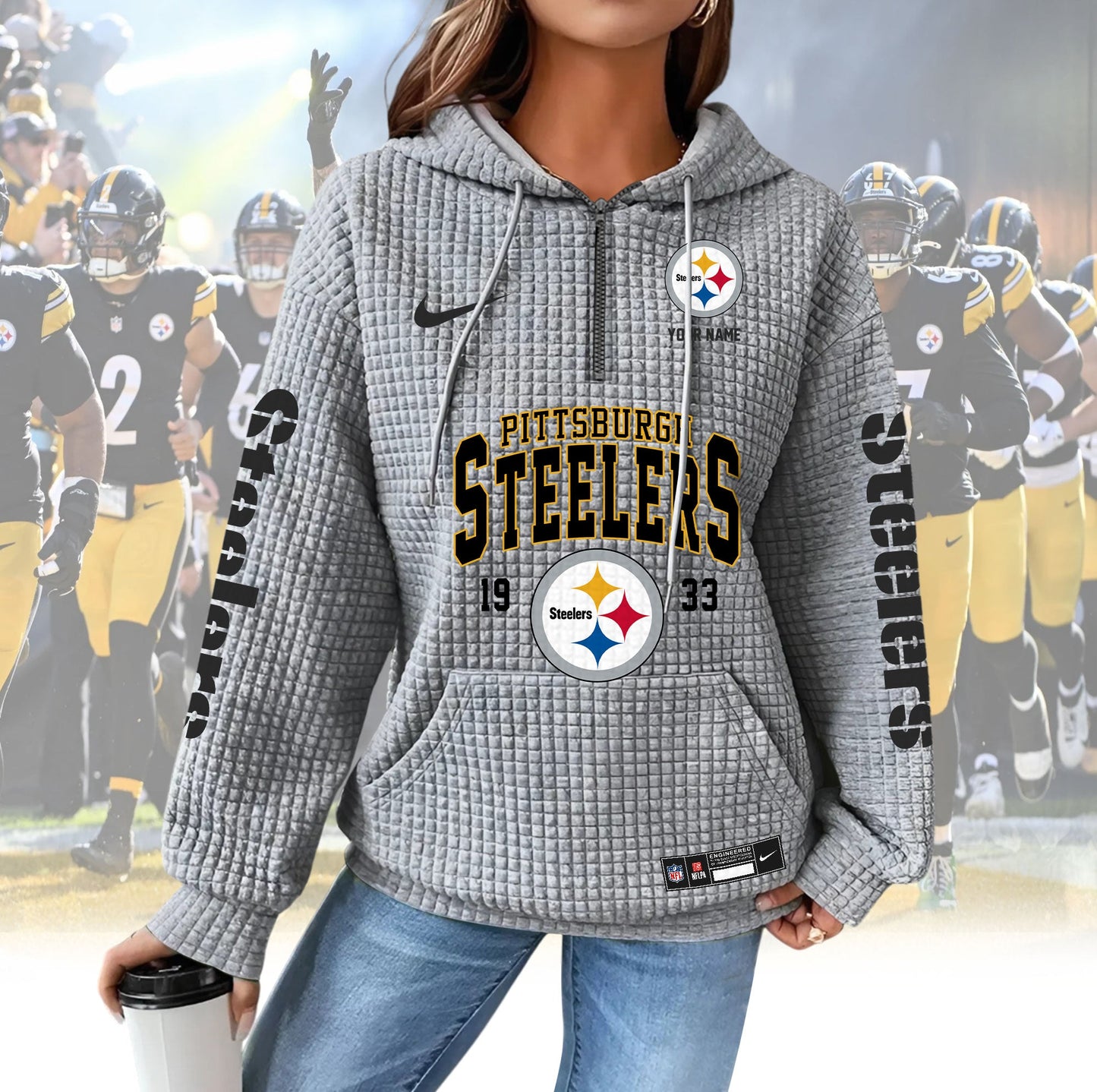 PS Premium NFL Waffle Hoodie DDT CTND