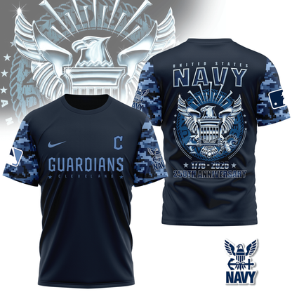 MLB CG Premium Navy 250 Years 3D Shirt DDT CTND
