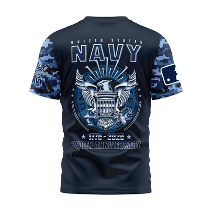 MLB MT Premium Navy 250 Years 3D Shirt DDT CTND