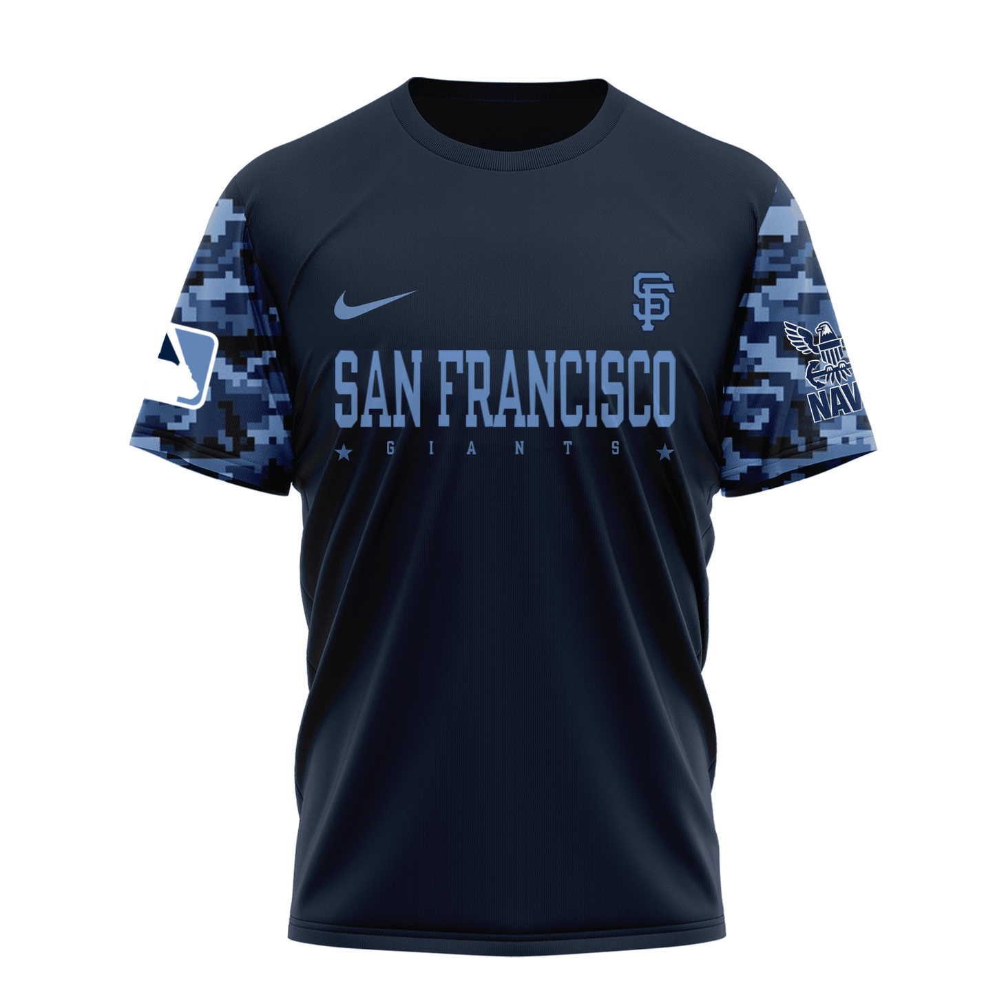 MLB SFG Premium Navy 250 Years 3D Shirt DDT CTND