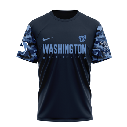 MLB WN Premium Navy 250 Years 3D Shirt DDT CTND